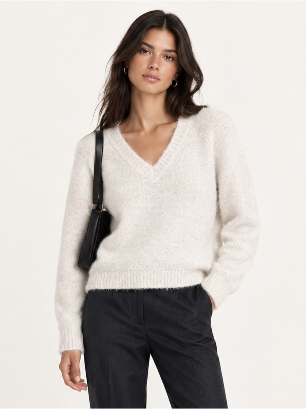 Wilfred 89% Alpaca Wool Marseille Sweater Oak Cream Size Small
